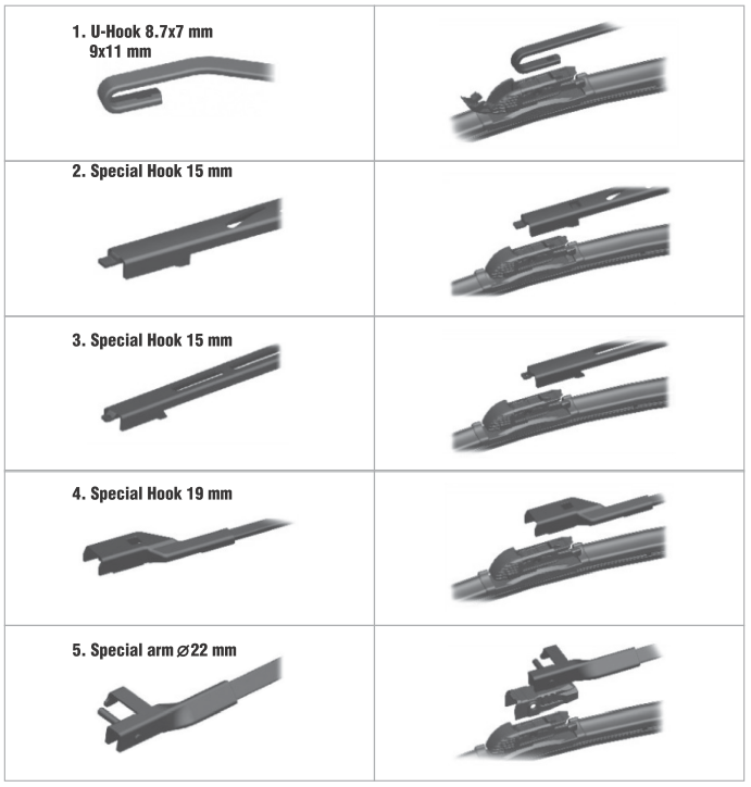 Типы крепления дворников. Hook адаптер для щеток AWM. Крепление щетки стекоочистителя ALCO крючек. Щетка дворника AWM. Крючок (Hook / j-Hook) крепление дворников.